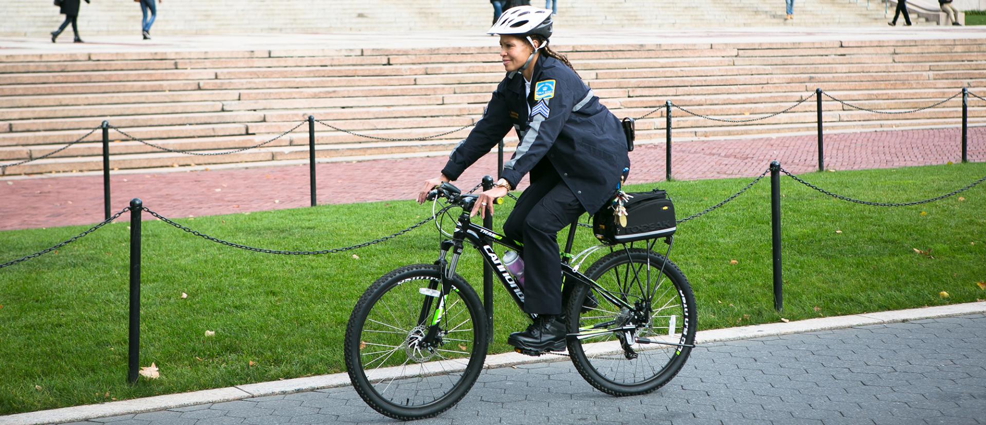 Officer on bicycle