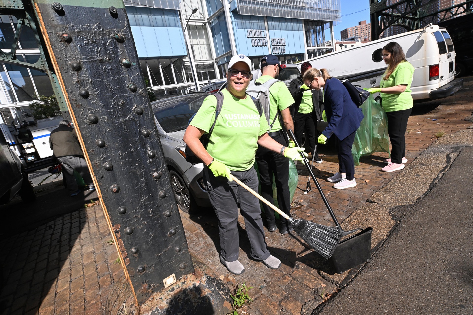 Helen Bielak of the Office of Sustainability at the Broadway Sweep
