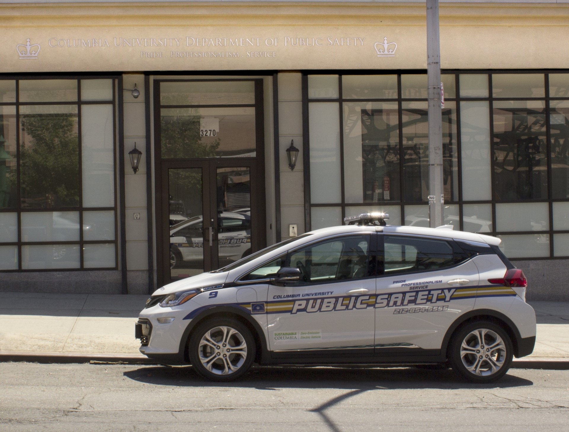 Columbia University Public Safety's Gradual Transition to Electric Vehicles  Results in 33% Reduction in Annual Fleet Emissions Since 2019