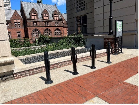 new bollards for bike parking