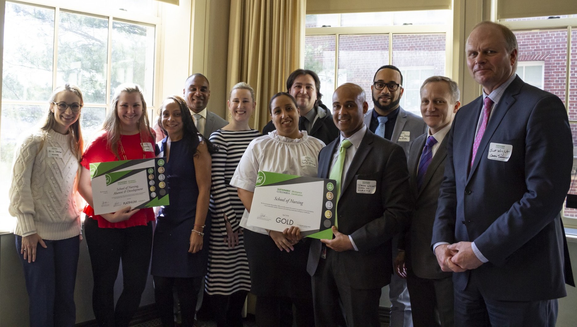 School of Nursing, Gold School of Nursing Green Council is recognized