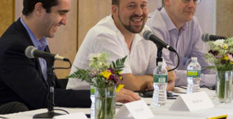 Michael Levi of the Council on Foreign Relations, Gavin Schmidt of Goddard Institute for Space Studies and Mike Hulme of University of East Anglia at the Hertog Global Strategy Initiative.