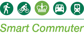 Smart Commuter badge 1.4 x 0.6 inches
