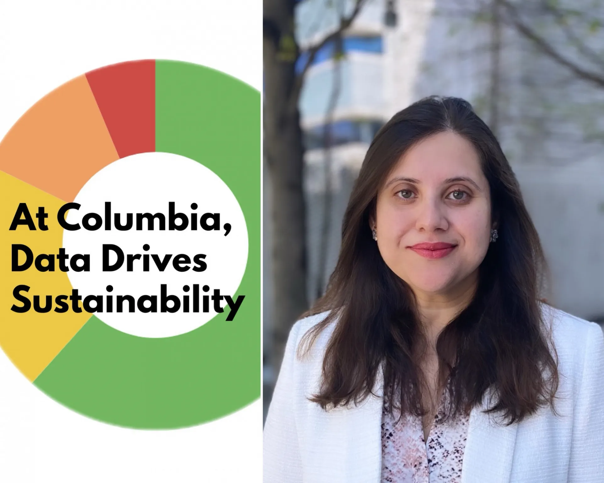 Samreen Afzal, Director of Analytics for the Office of Sustainability