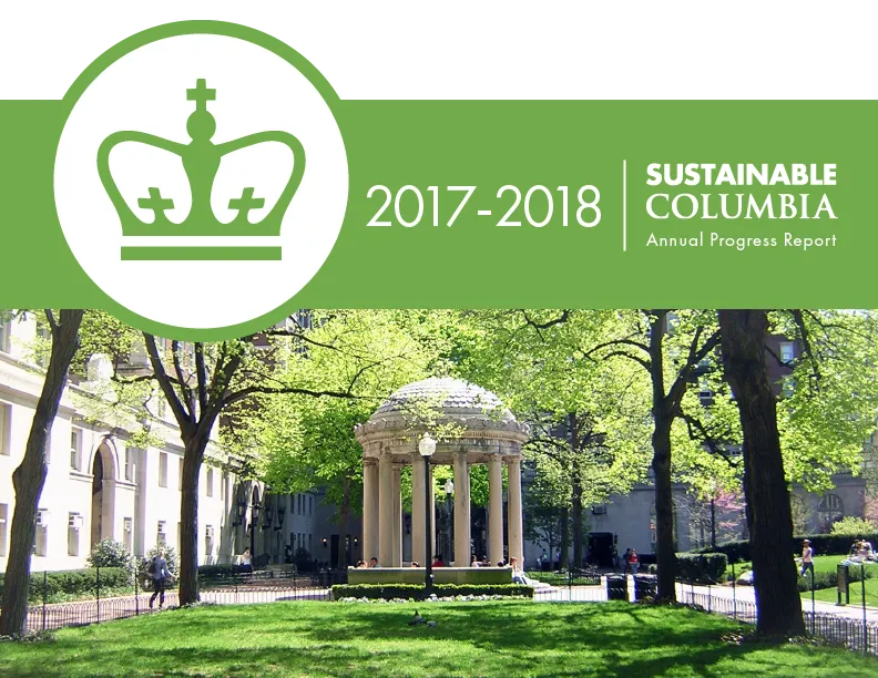 Sustainable Columbia Annual Progress Report 2017-2017 Cover