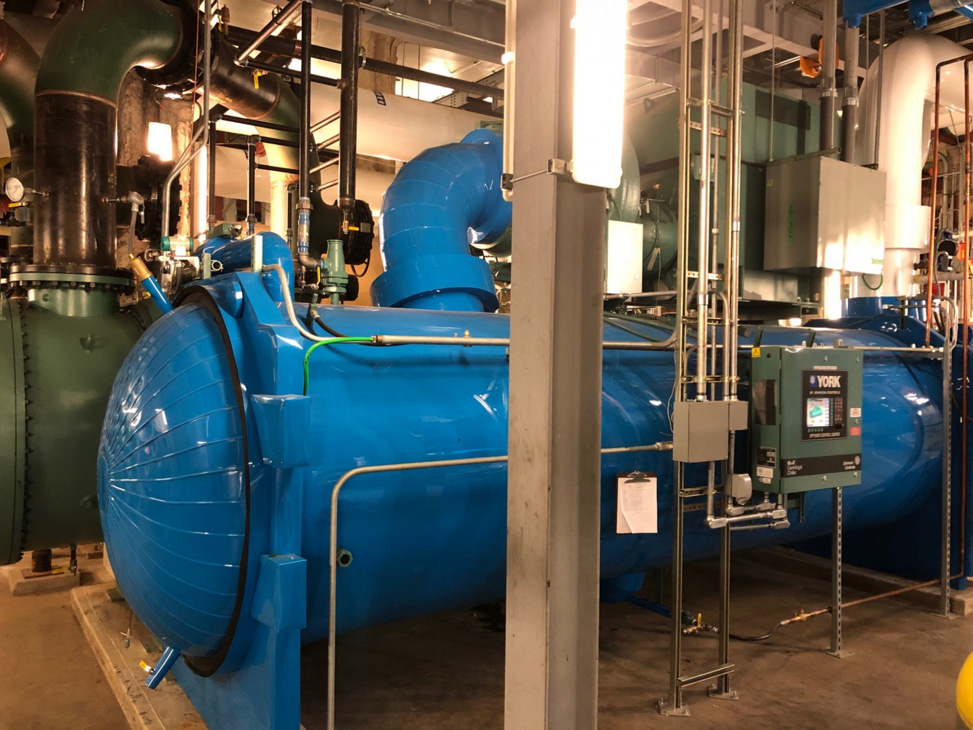 chiller in the central energy plant