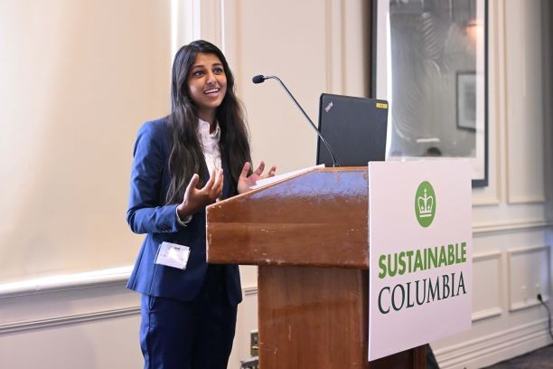 Neeti Jain from the Office of Food Policy discussed the importance of the Plant-Powered Carbon Challenge. Neeti Jain from the Office of Food Policy discussed the importance of the Plant-Powered Carbon Challenge.