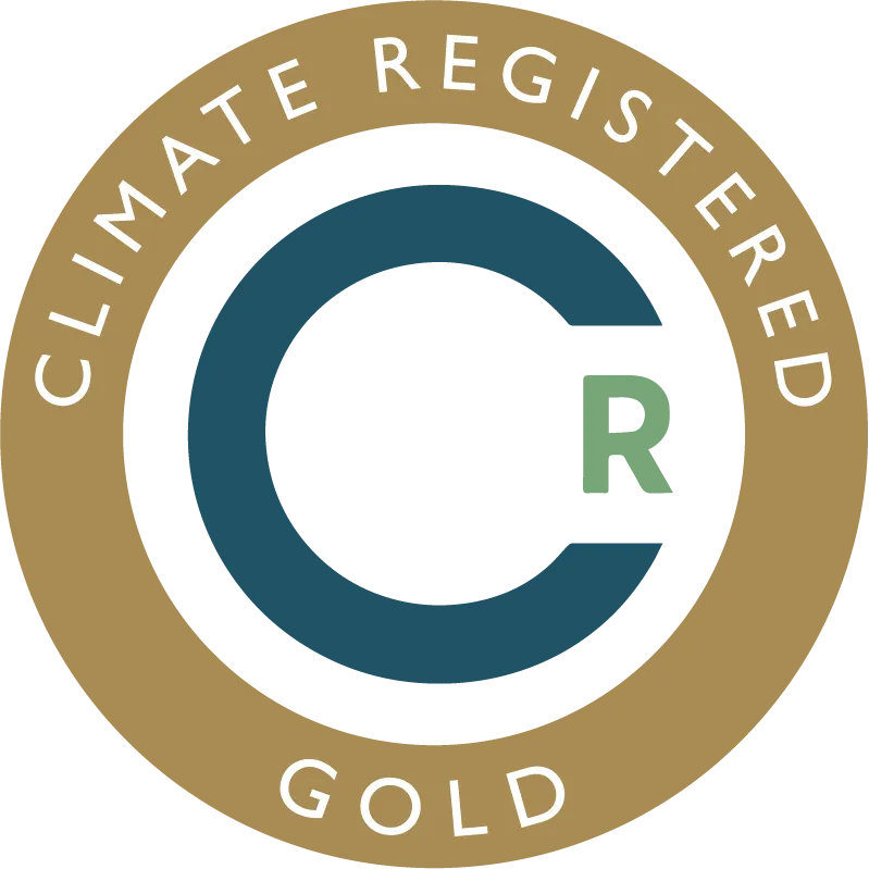 Climate Registered Gold seal provided by The Climate Registry