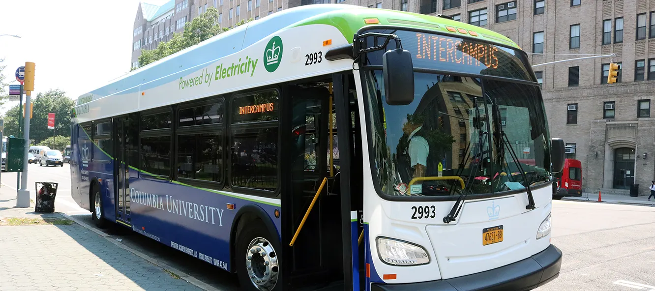 electric bus at cuimc campus
