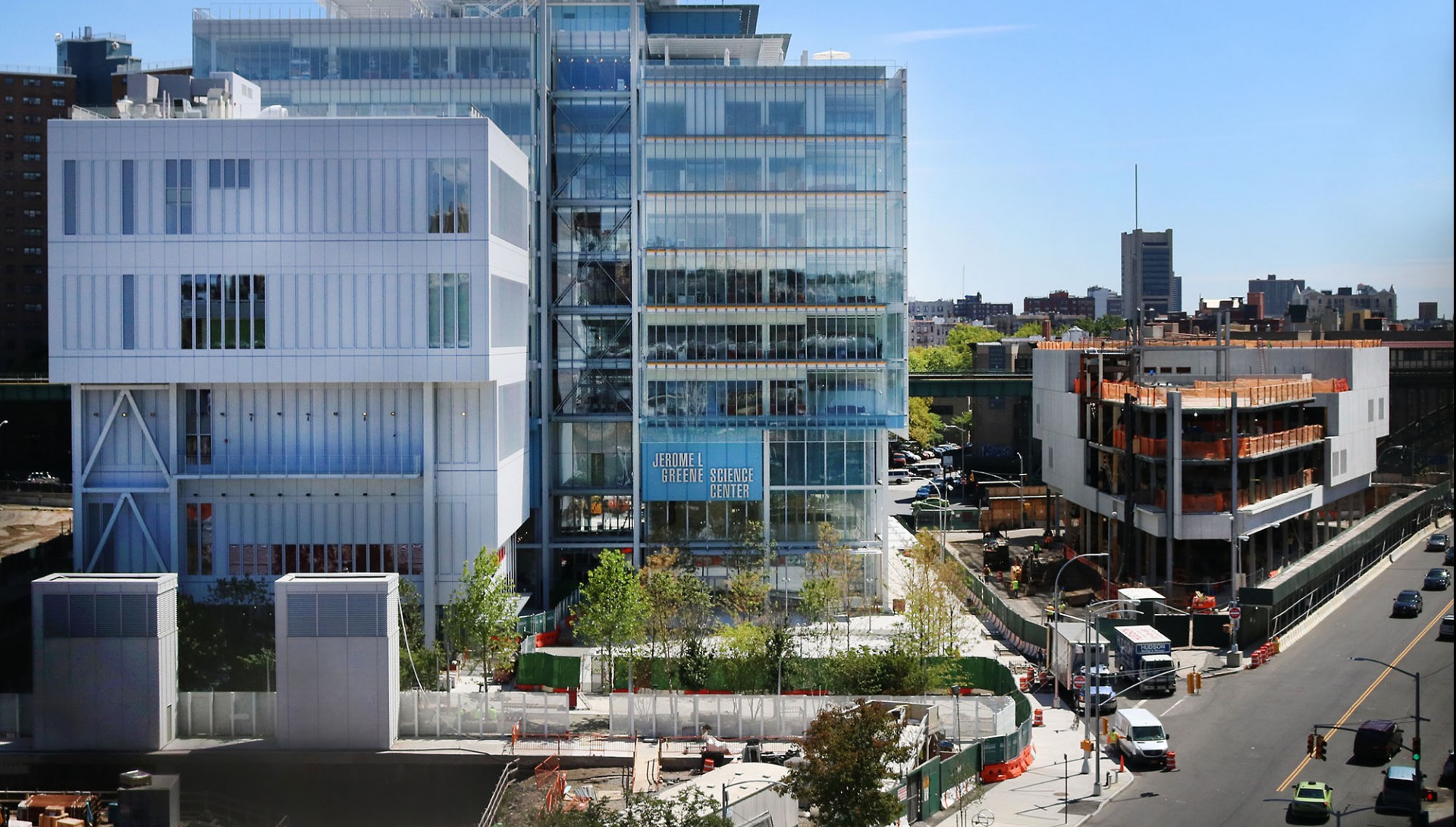 Columbia's Manhattanville campus from the south