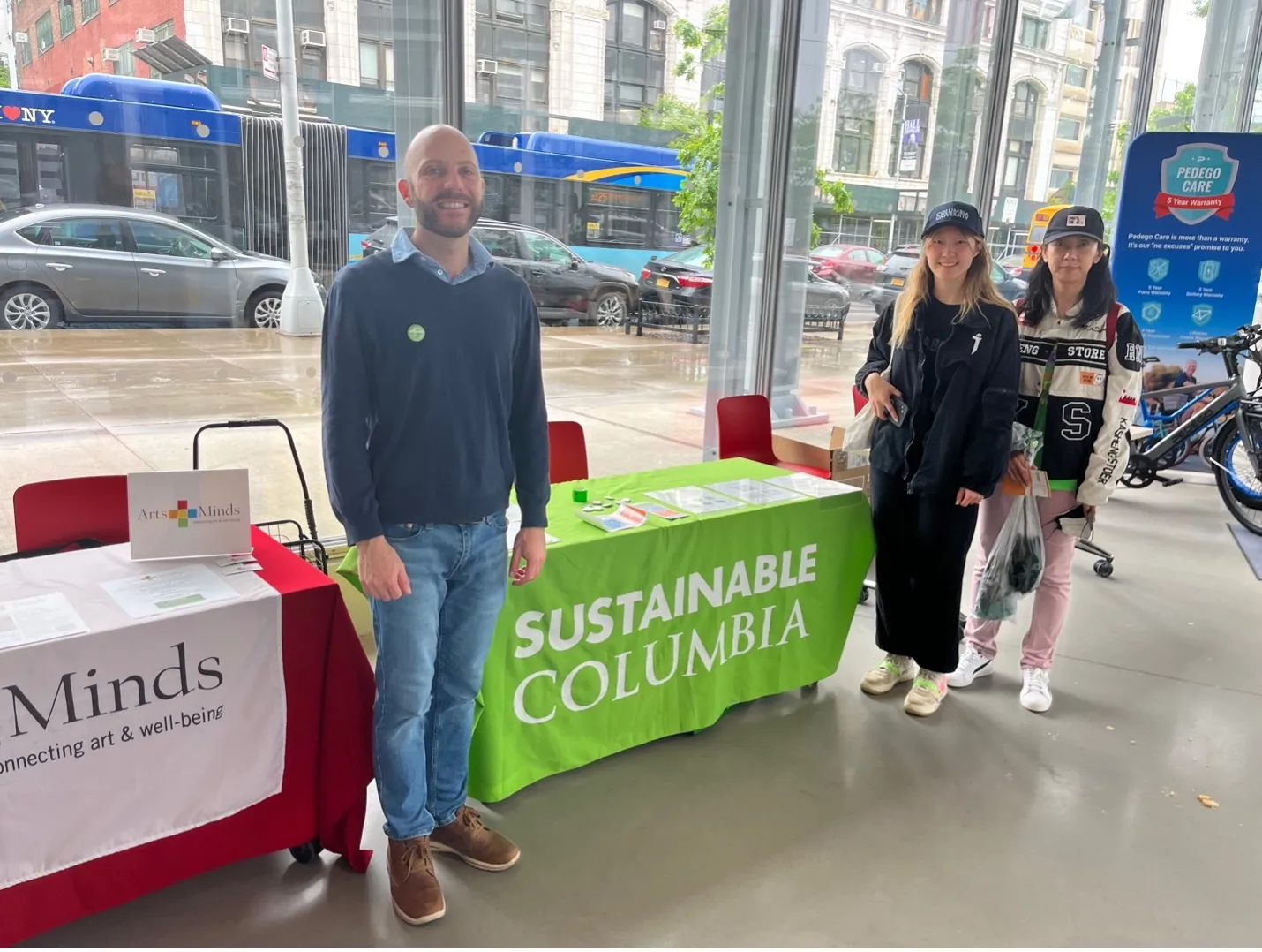 Dan Allalemdjian and guests at the Office of Sustainability table