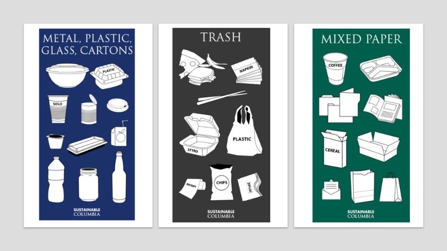 Columbia Launches Updated Recycling Signage Columbia Launches Updated Recycling Signage