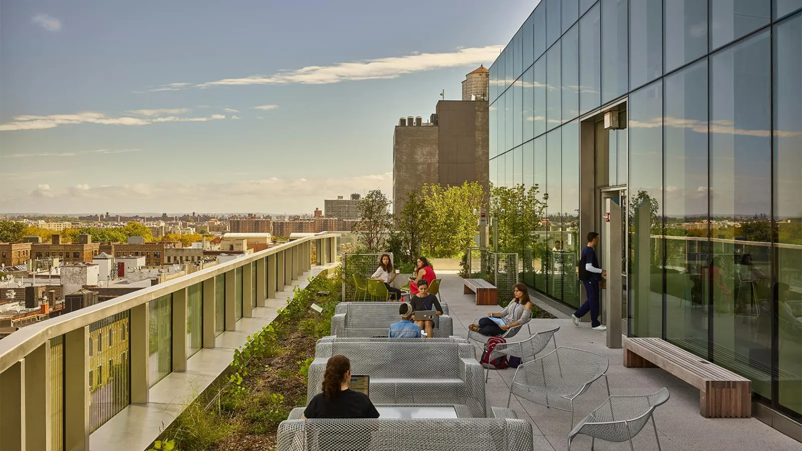 Roof terrace at CUIMC campus