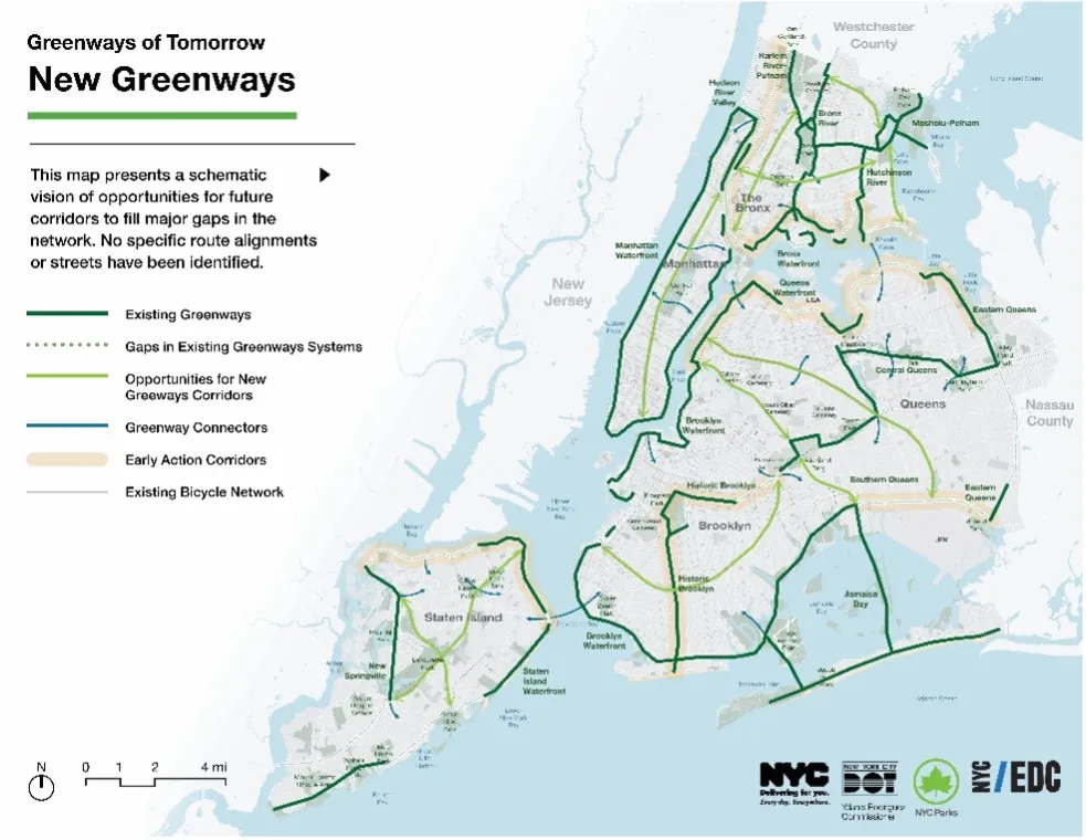 New York greenways map
