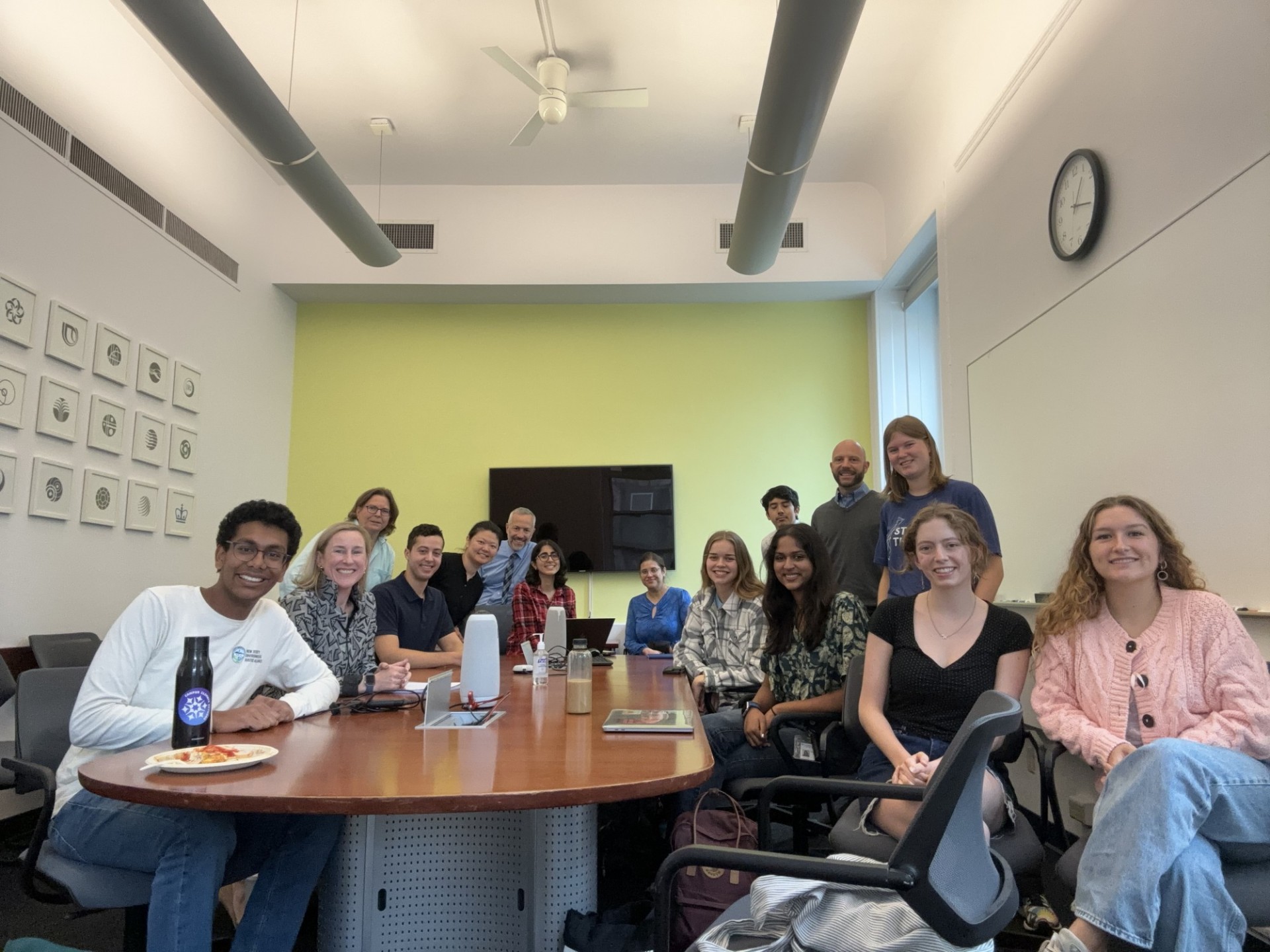 Student group representatives and members of the Sustainability team gathered to connect efforts