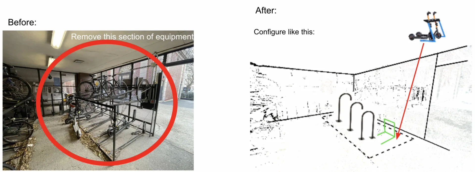 Bike enclosure mockup